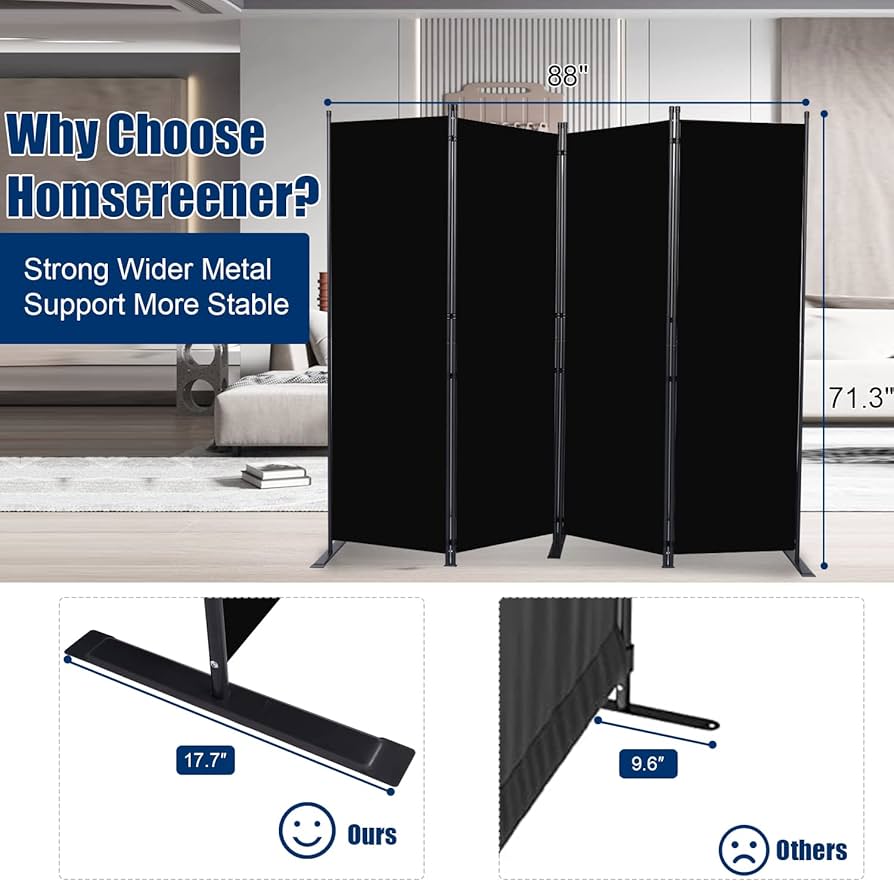 HIDODO 6-way Type Divider パーテーション Amazon｜HIDODO パーテーション 6連タイプ間仕切り 高さ178cm 幅